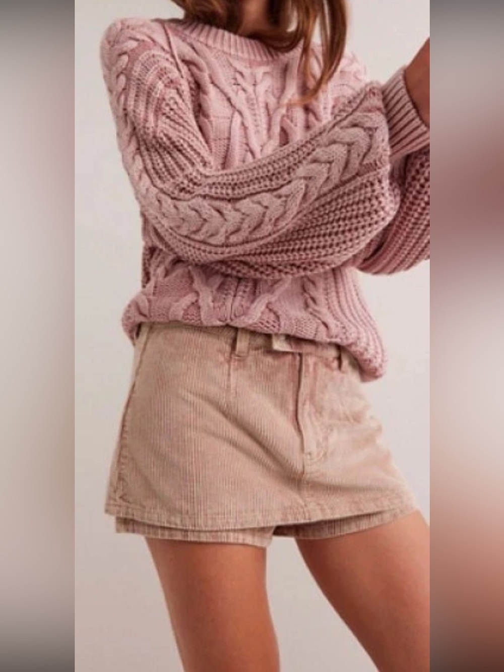 NWT New Free People We The Free Gallivanting Cord Skort Skirt Shorts Size 29